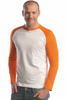 T Shirt Met Oranje Mouwen