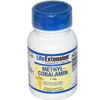 Methylcobalamin 1 Mg (60 Veggie Lozenges )   Life Extension
