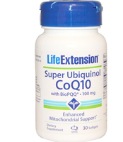 Super Ubiquinol Coq10 With Biopqq 100 Mg (30 Softgels)   Life Extension