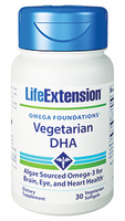 Life Extension Vegetarian Sourced Dha   30 Caps