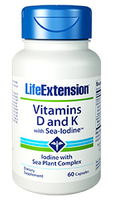 Life Extension Vitamins D And K With Sea Iodine   60 Caps