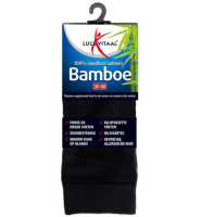 Lucovitaal Bamboe Sokken   Lang Zwart   35 38 1 Paar