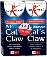Lucovitaal Echinacea & Cat's Claw 50% Korting 2x100ml