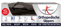 Lucovitaal Orthopedische Slippers Maat 45/46   Zwart