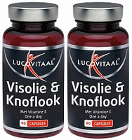 Lucovitaal Visolie And Knoflook Capsules 1+1 Gratis 2x90caps