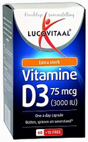 Lucovitaal   Vitamine D3 75 Mcg 3000iu   80 Capsules