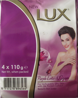Lux Zeep Purple Lotus & Cream   4x110 Gram