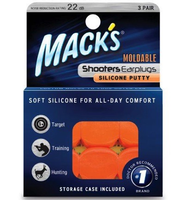 Macks Shooters Moldable Earplugs Orange (3paar)