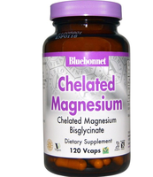Magnesium In Chelaatvorm (120 Vcaps)   Bluebonnet Nutrition