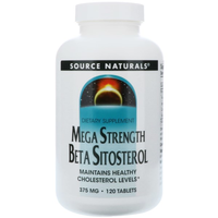 Mega Strength Beta Sitosterol  375 Mg (120 Tablets)   Source Naturals