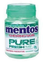 Mentos Gum Pure Wintergreen Pot 6 X 30st