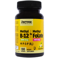 Methyl B 12 & Methyl Folaat Citroen Smaak 1000 Mcg / 400 Mcg (100 Druppels)   Jarrow Formulas