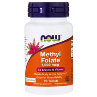 Methyl Folate  1.000 Mcg (90 Tablets)   Now Foods