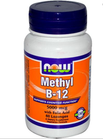 Methyl Vitamine B12 5000 Mcg (60 Lozenges)   Now Foods