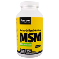 Msm Methyl Sulfonyl Methane 1000 Mg (200 Veggie Caps)   Jarrow Formulas