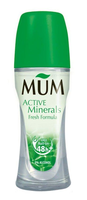 Mum Deodorant Roll On Active Minerals 75ml