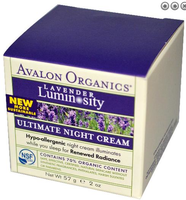 Nacht Creme   Lavender Luminosity Lijn (57 G)   Avalon Organics