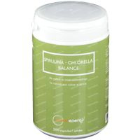 Natural Energy Spirulina   Chlorella Balance 500 Capsules