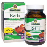 Reishi, Standardized Herbal Extract, 1000 Mg (60 Veggie Caps)   Nature's Answer