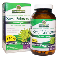 Saw Palmetto, Full Spectrum Herb, 690 Mg (120 Veggie Caps)   Nature's Answer