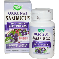 Original Sambucus Bio Certified Elderberry 30 Lozenges   Nature's Way