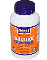 Neptune Krill Olie 1000mg (60 Softgels)   Now Foods