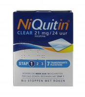 Niquitin Nicotinepleisters Clear 21mg Stap1 7 Stuks