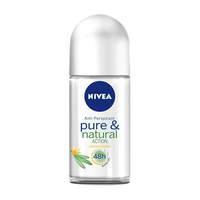 Nivea Pure & Natural Jasmine Deodorant Roll On Voordeelverpakking 6x50ml