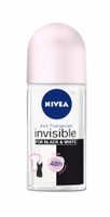 Nivea Invisible Black & White Clear Deoroller 50ml 6st