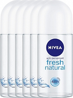 Nivea Deodorant Deo Roll On Fresh Natural 6x50ml