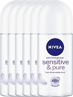 Nivea Deodorant Deoroller Sensitive And Pure 6x50ml