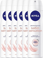 Nivea Deodorant Deospray Satin Sensation 6x150ml