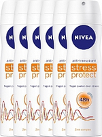 Nivea Deodorant Deospray Stress Protect Woman 6x150ml