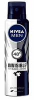 Nivea For Men Invisible For Black & White Deodorant Deospray 150 Ml