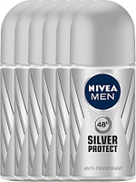Nivea Men Deodorant Deoroller Silver Protect 6x50ml