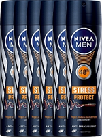 Nivea Men Deodorant Deospray Stress Protect 6x150ml