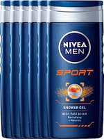 Nivea Men Douchegel Sport Body Face And Hair 6x250ml