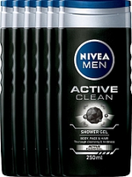 Nivea Men Shower Active Clean 6x250ml