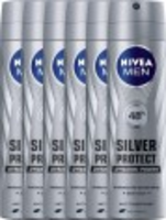 Nivea Men Silver Protect Deospray 150ml Voordeelverpakking 6st
