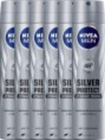 Nivea Men Silver Protect Deospray 250ml Voordeelverpakking 6st