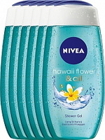 Nivea Shower Gel Hawaii Flower And Oil 6x250ml