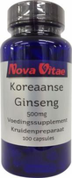 Nova Vitae Ginseng Koreaans 500 Mg (100ca)