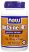 Now Betaine Hci 648mg