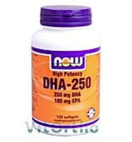 Dha 250 (120 Softgels)   Now Foods