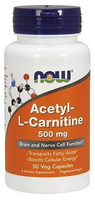 Acetyl L Carnitine 500 Mg (100 Veg Caps)   Now Foods