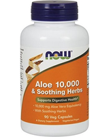 Aloe 10.000 & Soothing Herbs (90 Vegetarian Capsules)   Now Foods