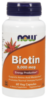 Now Foods Biotin 5000 Mcg   60 Caps