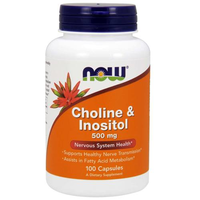 Now Foods Choline & Inositol 250/250 Mg   100 Caps