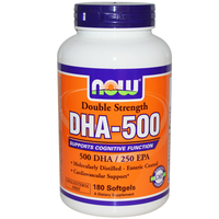 Now Foods, Dha 500, Double Strength, 180 Softgels