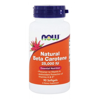 Now Foods Natural Beta Carotene 25000   90 Caps